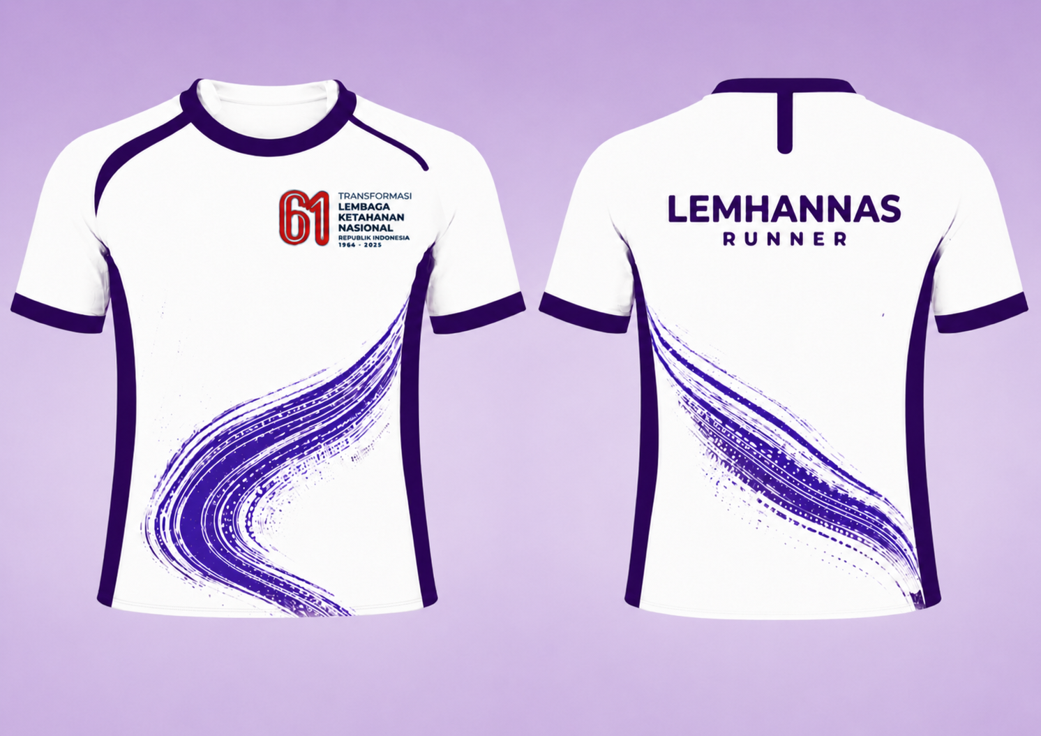 Desain Jersey FUN RUN LEMHANNAS tampak depan