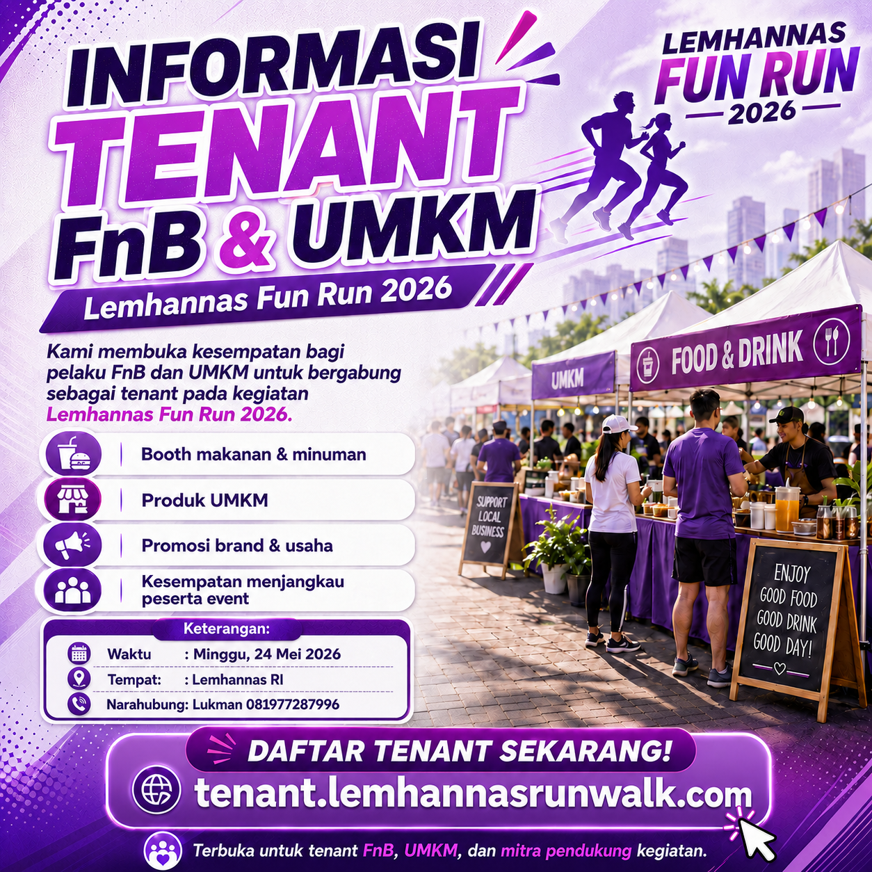 Penawaran Tenant FnB di LEMHANNAS RI